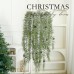 Faux Green Plant Hanging Vine Basket, Christmas Decoration Hanging Ornament