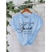 Short sleeved inspirational quotes from women's beliefs