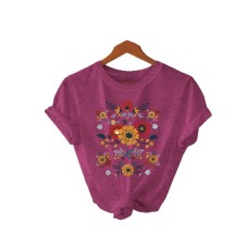 Printed short sleeves with floral prints Printed short sleeves with floral prints