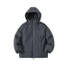 Hooded Reversible Thicken Warm Workwear Cotton Jacket Hooded Reversible Thicken Warm Workwear Cotton Jacket