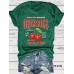 Short sleeved women's T-shirt Cherry