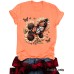 Short sleeved women's t-shirt floral