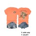 Coconut tree pattern printed round neck short sleeved shirt