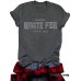 Short sleeved t-shirt women's slogan round neck short sleeved shirt