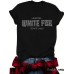 Short sleeved t-shirt women's slogan round neck short sleeved shirt