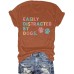 Printed short sleeved pet enthusiast printed round neck Printed short sleeved pet enthusiast printed round neck