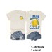 Printed short sleeved lemon