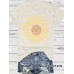 Sunflower pattern short sleeved women