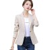 Blazer for Women, Short Length Checkered Pattern Casual Suit Coat