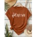 Printed short sleeved note new style for women