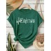 Printed short sleeved note new style for women