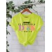 Round neck short sleeved women's pure cotton Dior print
