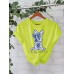 Rabbit new short sleeved women's clothing
