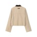 Loose long sleeved retro style jacket