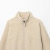 Stand up collar long sleeved zipper jacket for women