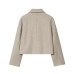 Versatile collar single breasted pocket jacket for women