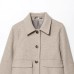 Versatile collar single breasted pocket jacket for women