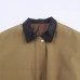 Collar long sleeved large pocket trench coat contrasting color coat for women