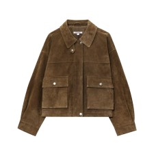 Versatile collar single breasted jacket top for women
