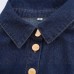 Flip collar versatile loose soft denim shirt jacket