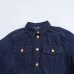 Flip collar versatile loose soft denim shirt jacket