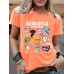 Short sleeved cartoon fish
