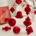 Festive Honeycomb Origami Lantern Decorative Plant Accessories for New Year Scene Atmosphere Decoration