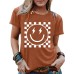 Printed short sleeved emoji mosaic