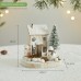Christmas Decorative Mini Wooden House Tabletop Decoration, Wooden Cottage for Room Window Display Scene Arrangement Christmas Decorative Mini Wooden House Tabletop Decoration, Wooden Cottage for Room Window Display Scene Arrangement