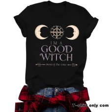 Short sleeved witch mysterious celestial illustration