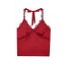 style lace halter neck tie-up camisole, pure desire V-neck ruffle splicing, sexy fitted satin strap backless top
