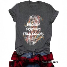 Short sleeved line letters Short sleeved line letters