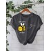 New Bee Pattern Short Sleeves