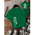 Short sleeved YOU ABE slogan