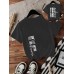 Short sleeved YOU ABE slogan