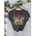 BE CAREFUL Printed T-shirt