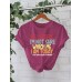 BE CAREFUL Printed T-shirt