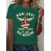 Short sleeved BON JOVI Band