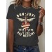 Short sleeved BON JOVI Band