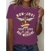 Short sleeved BON JOVI Band
