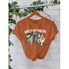 Printed Short Sleeve Monster