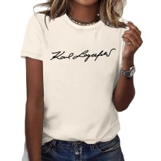 Short sleeved slogan