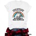 Sunshine Raccoon Pattern Short Sleeve