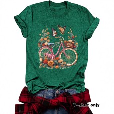 Short sleeved bicycle and butterfly