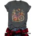 Short sleeved bicycle and butterfly