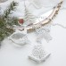 Christmas Snowflake Acrylic Transparent Reindeer Wreath Ornament Tree Decoration Window Hanging Decor