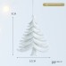 Christmas Snowflake Acrylic Transparent Reindeer Wreath Ornament Tree Decoration Window Hanging Decor