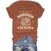 SOURDOUGH Pattern New Round Neck Loose Short Sleeve