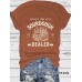 SOURDOUGH Pattern New Round Neck Loose Short Sleeve