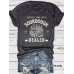 SOURDOUGH Pattern New Round Neck Loose Short Sleeve